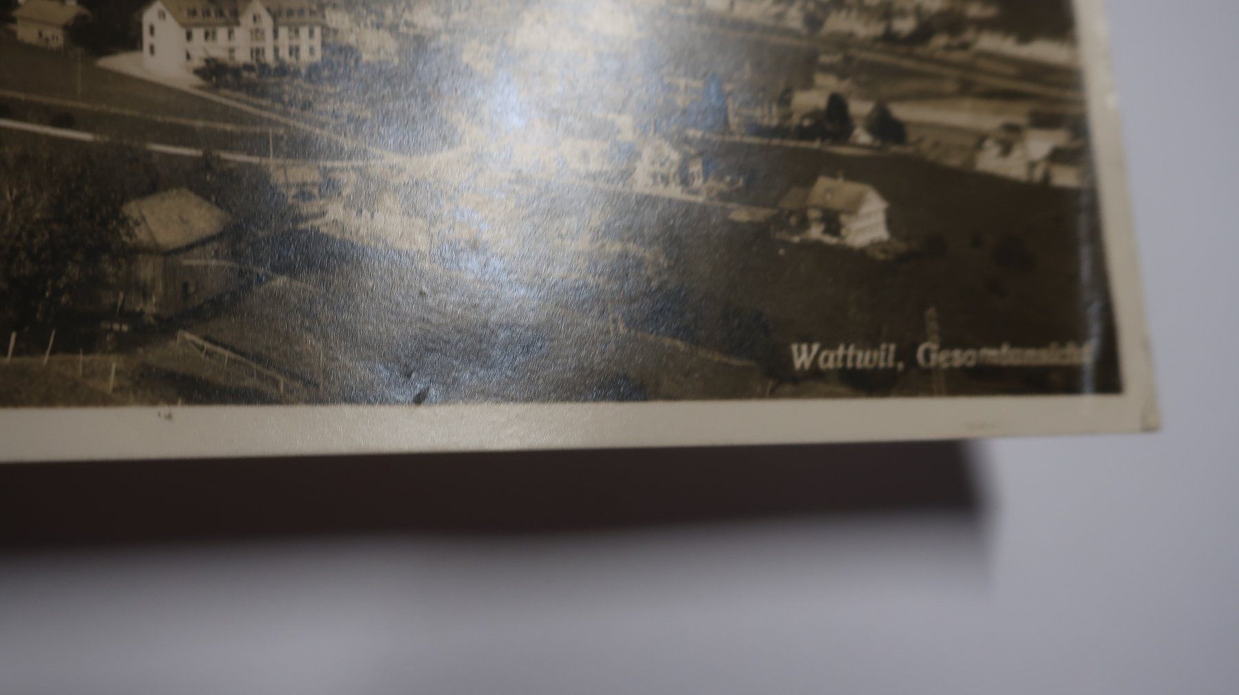Cartoline postali: Wattwil, Gesamtansicht.  1928 – Difettoso da Cormoret venduto da Pascalll2001 6