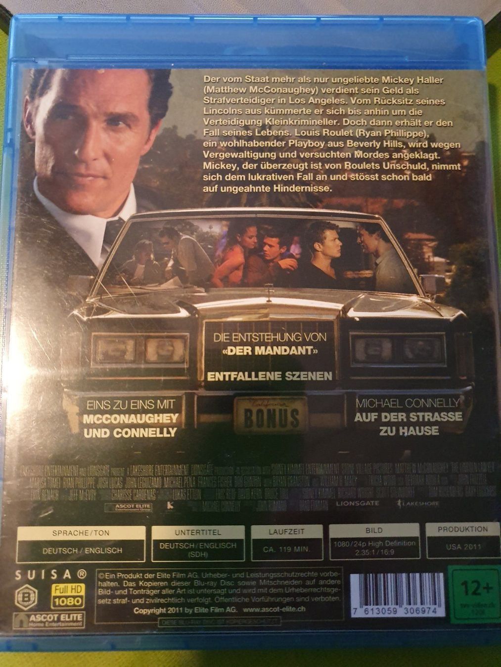 Tutti i DVDs: Blu-ray The Lincoln Lawer – Usato da Eiken venduto da Lashar 1