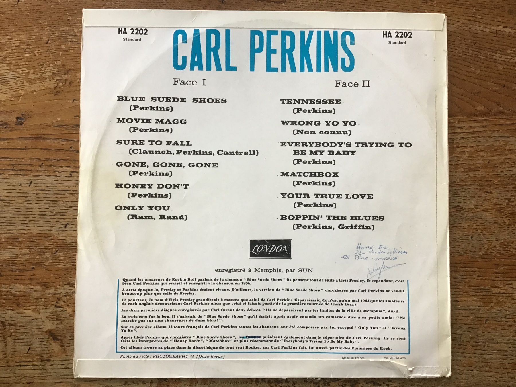 Dischi in vinile: LP Carl Perkins – Usato da Fully venduto da Ruby97 1