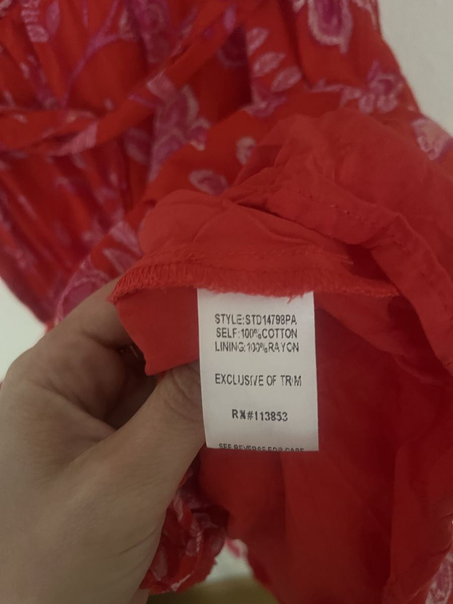 Vestiti: Rotes Kleid, S, Baumwolle – Nuovo (secondo la descrizione) da Zürich venduto da fra.wi 5