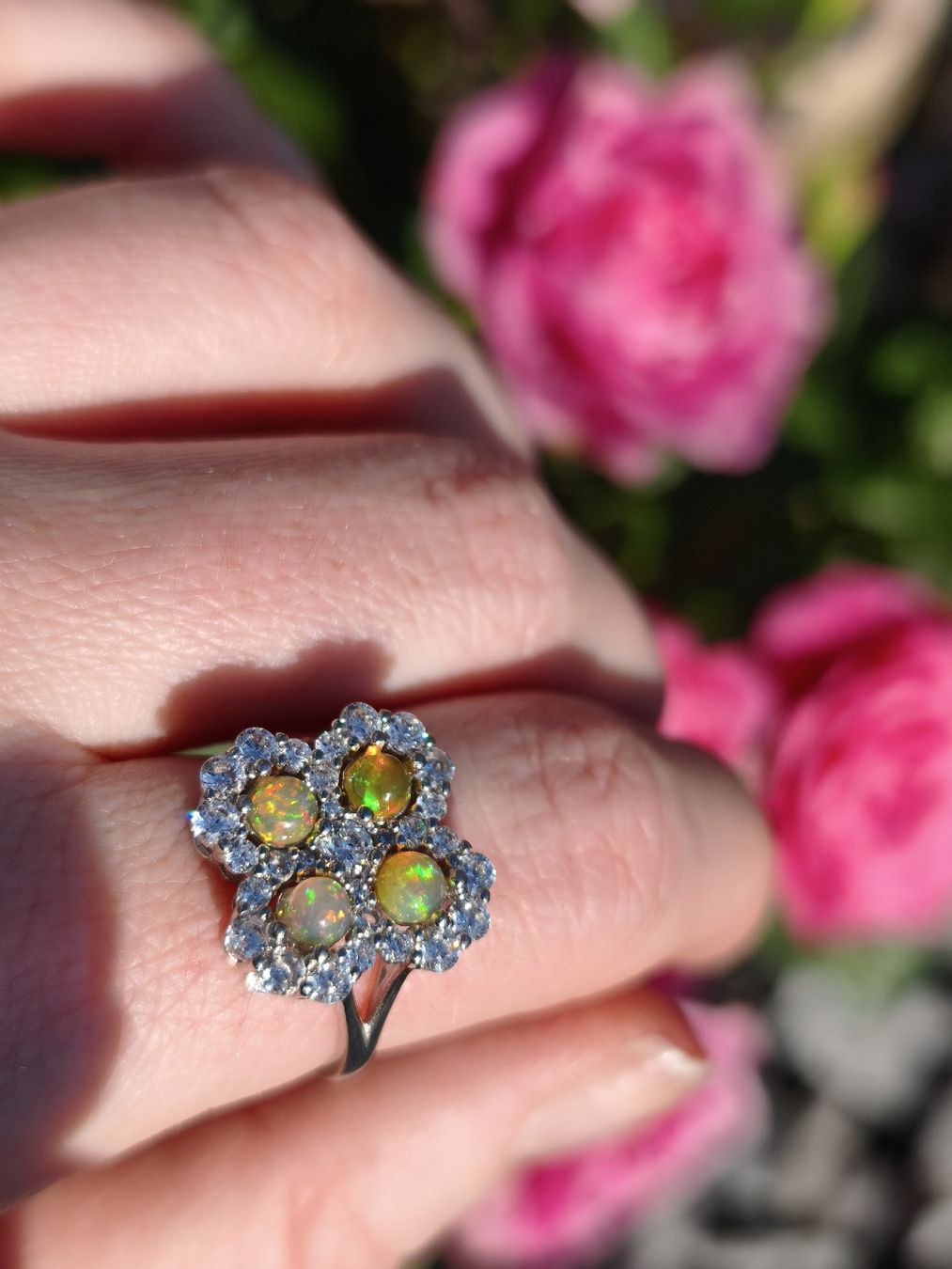 Anelli: Opal Ring, Sterling Silver, Vintage Style, Gr. Verstellbar – Nuovo (secondo la descrizione) da St. Gallen venduto da GIULESGG 8