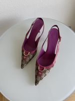 Slingback monogramme Gucci vintage