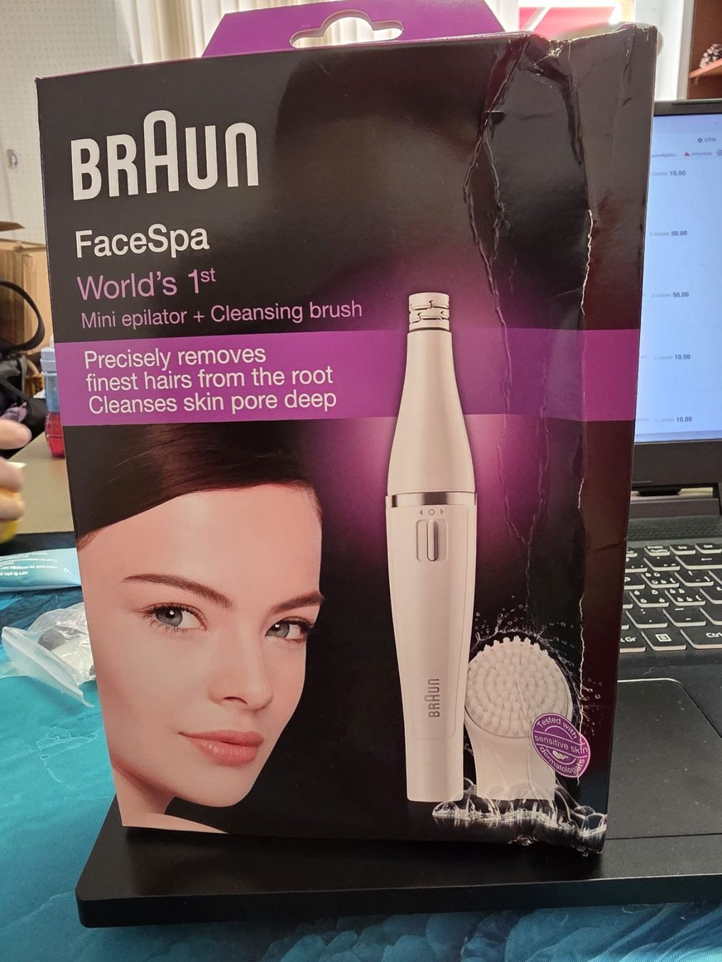 Braun Epiliergeräte: Braun Face Spa  Mini Epilator + Cleansing brush – Neu und originalverpackt aus Wikon von Speedy_li