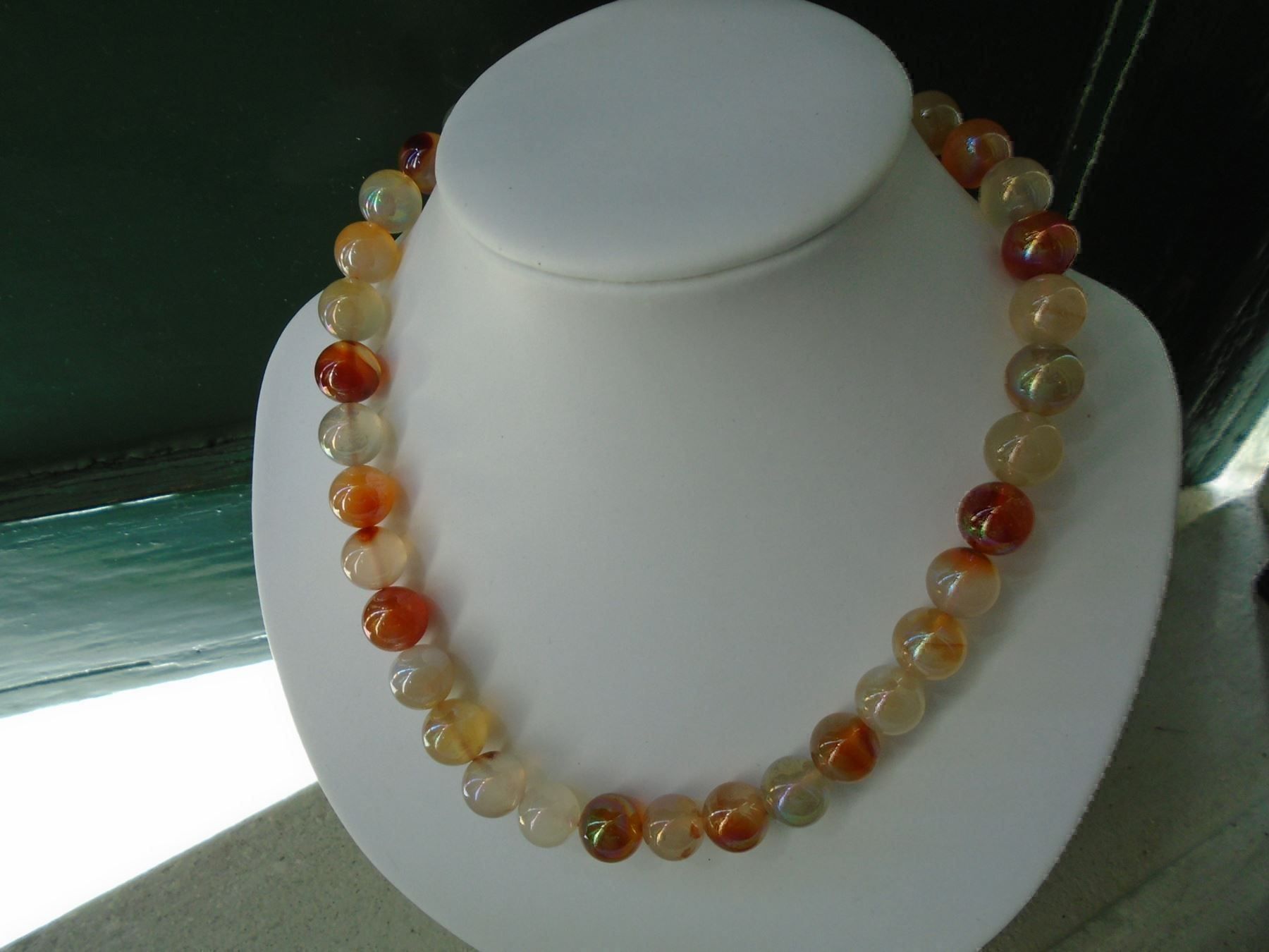 Catenine: Halskette -  Karneol,Mondstein,Achat. – Nuovo (secondo la descrizione) da Biberist venduto da tl-schmuck