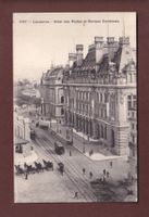 LAUSANNE - Hôtel des Postes - Attelage - 1913