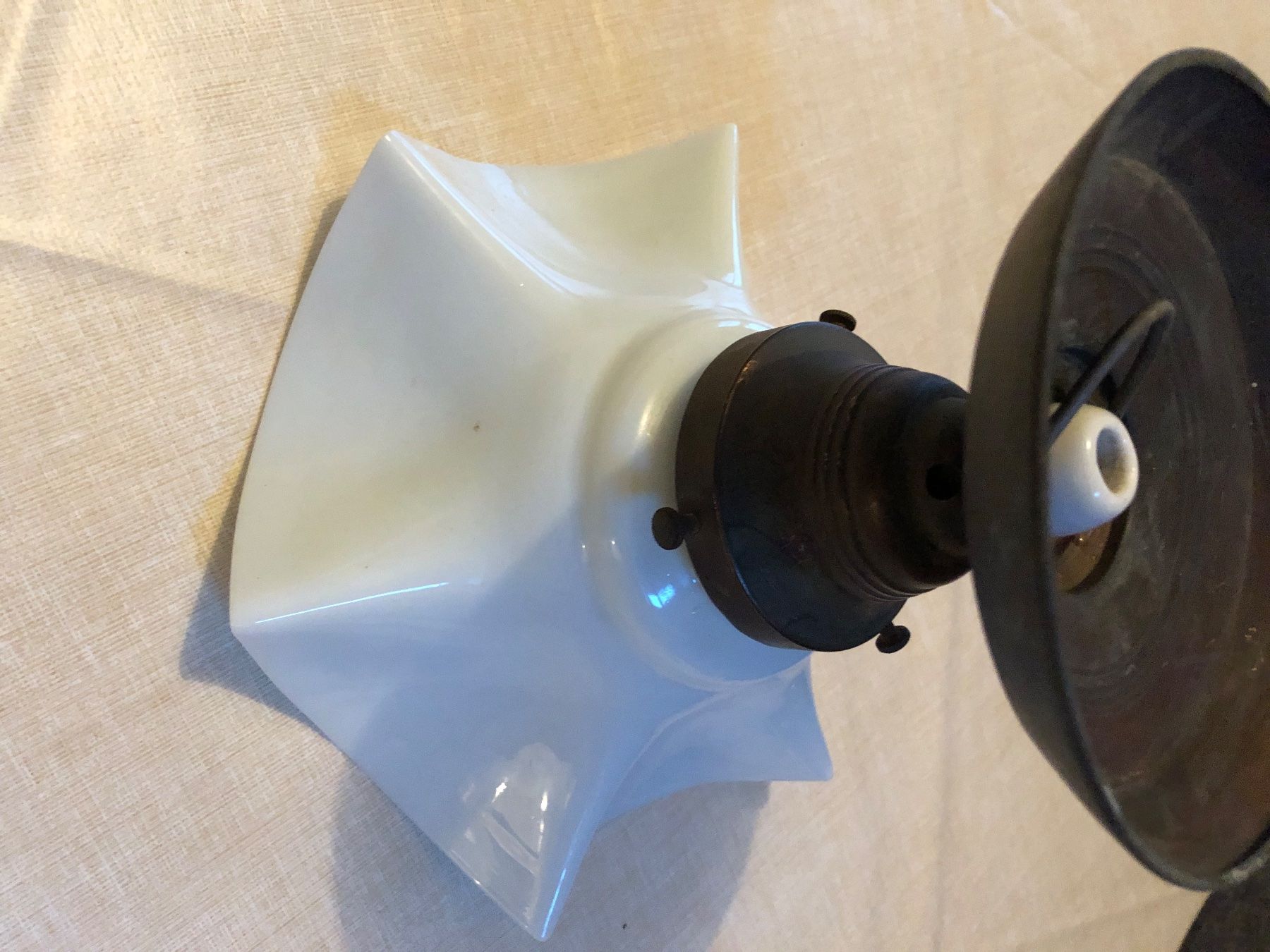 Lampadari & plafoniere: Lampe mit Sockel, 2 gleiche, antik – Usato da Niederurnen venduto da Guste 7