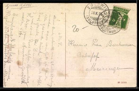 Cartoline postali: AK Solothurn, Die Aare – Usato da Berlin venduto da bartko-reher 1