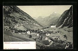 Wassen, Ortsansicht und die Windgälle
