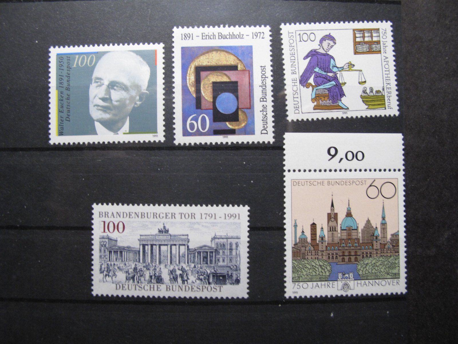 Alle Briefmarken: BRD 1991 Apothekerberuf / Walter Eucken  ** – Gebraucht aus Wil SG von fva01