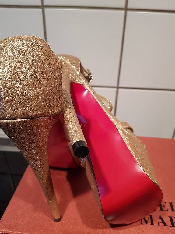 Damenschuhe: High heels Gold Neu 37. – Neu (gemäss Beschreibung) aus Langenthal von sar_nm7g 4