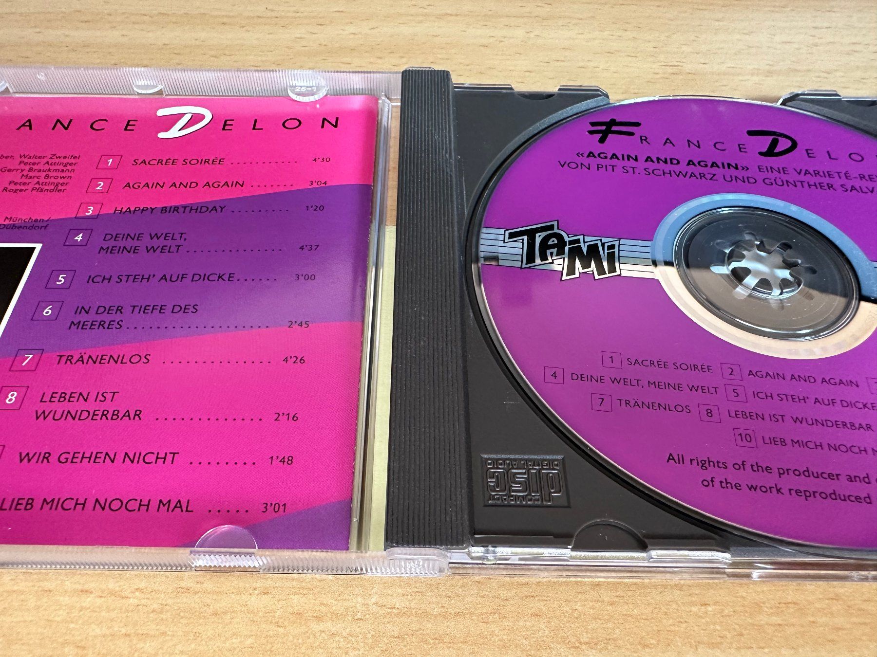 CD: France Delon – Again And Again – Usato da Rikon im Tösstal venduto da Alpenmutz 2