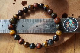 Tigereisen Mix   Kugel Armband   –Edelsteinstube Rausverkauf