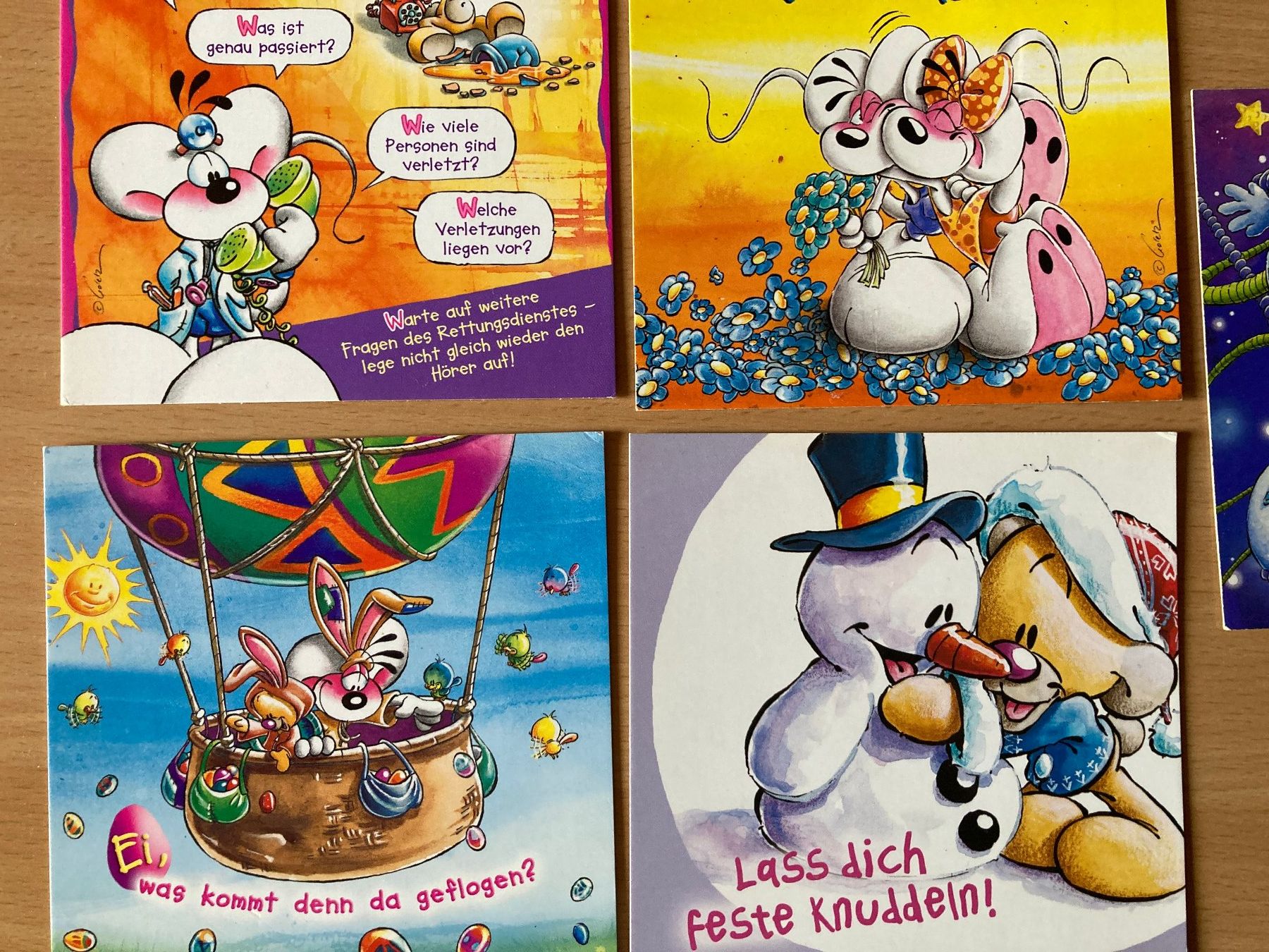 Cartes postales: 5 Diddl Postkarten, 12 cm x 12 cm – D'occasion à Lütisburg par wiesenpippau 1