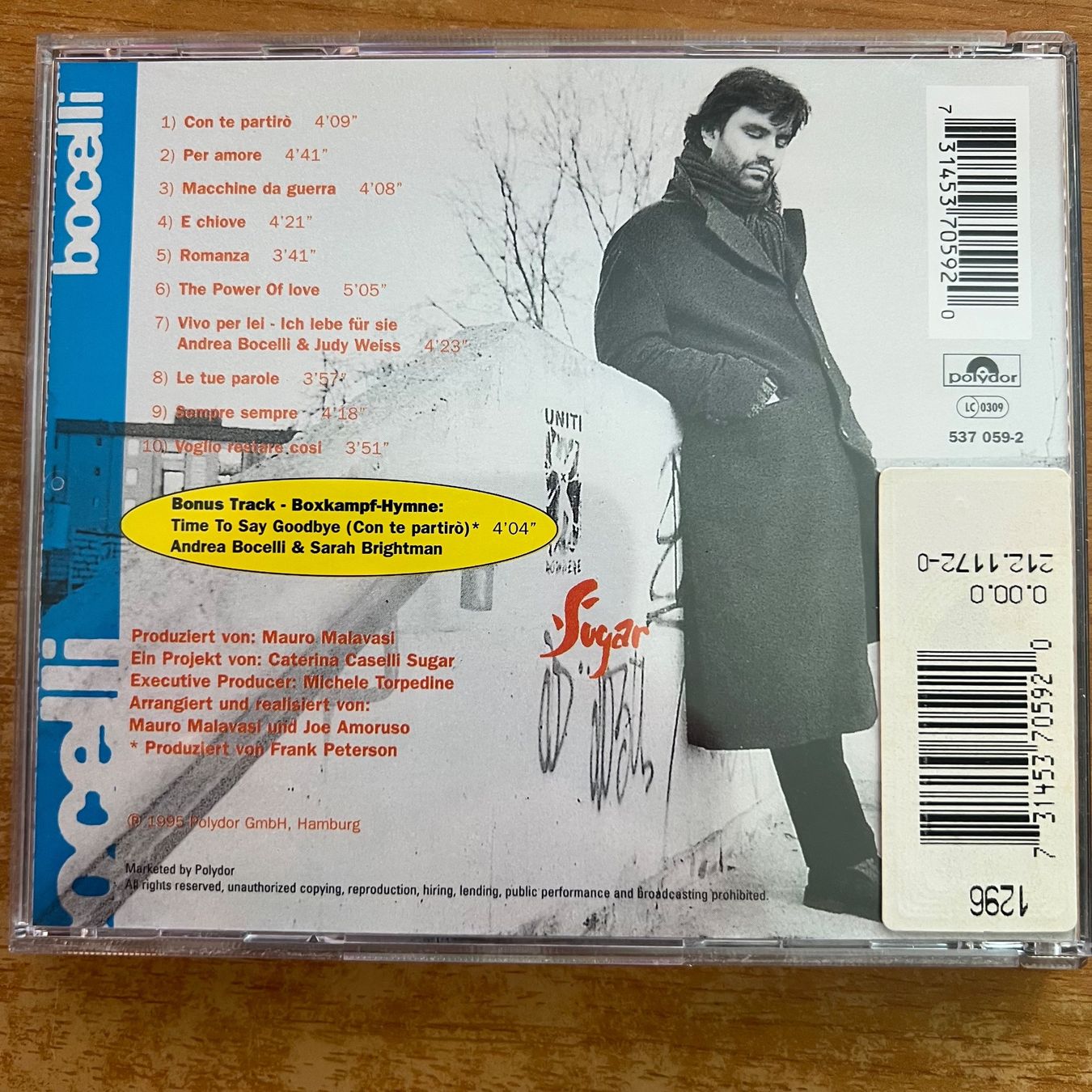 CD: Andrea Bocelli - Bocelli / CD - EU-Press. 199? – Usato da Gais venduto da soundcave57 1