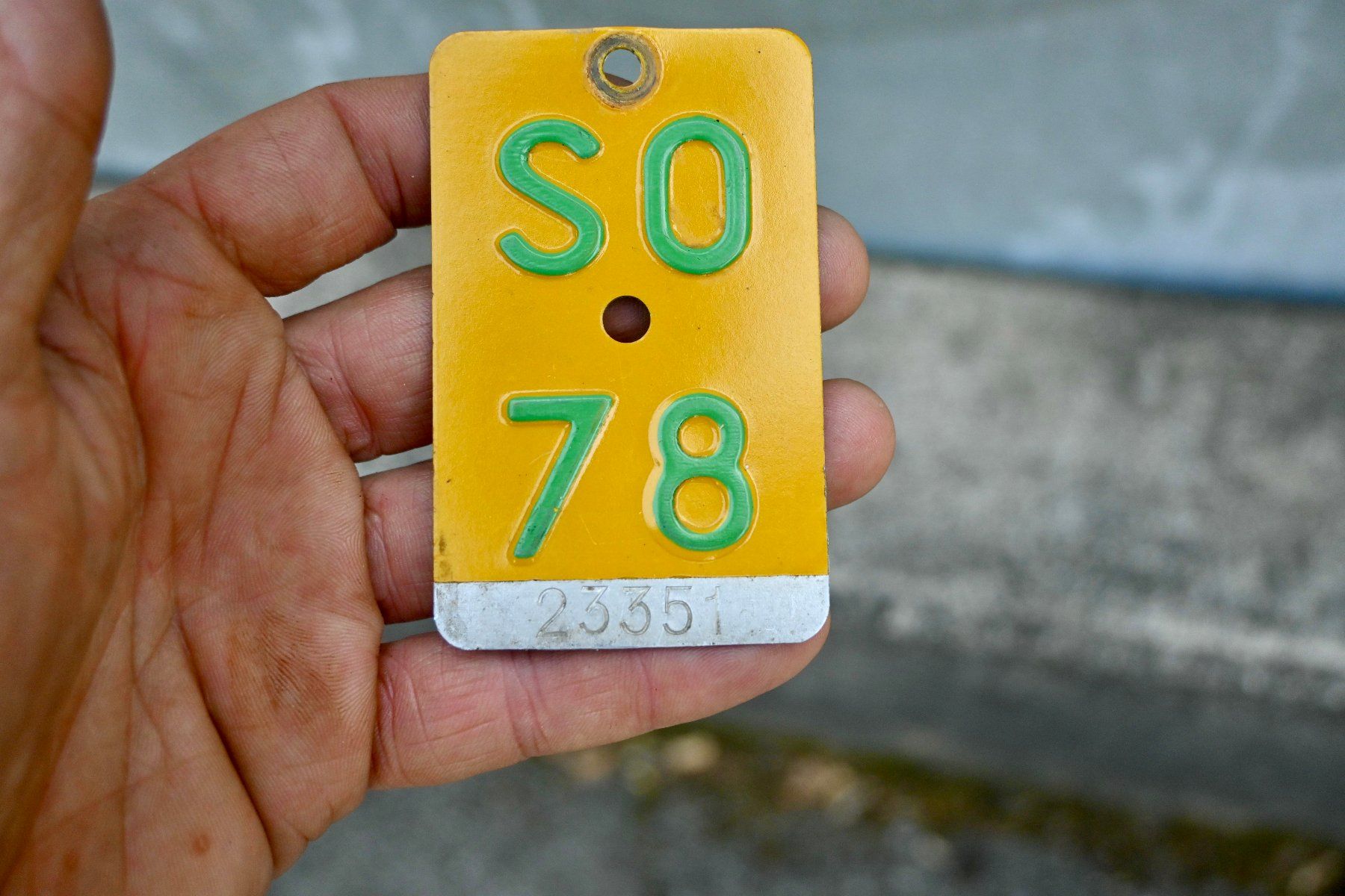 Insegne: Mofanummer SO von 1978 - Solothurn - SO 78 – Usato da Pfaffhausen venduto da mono_rec 5