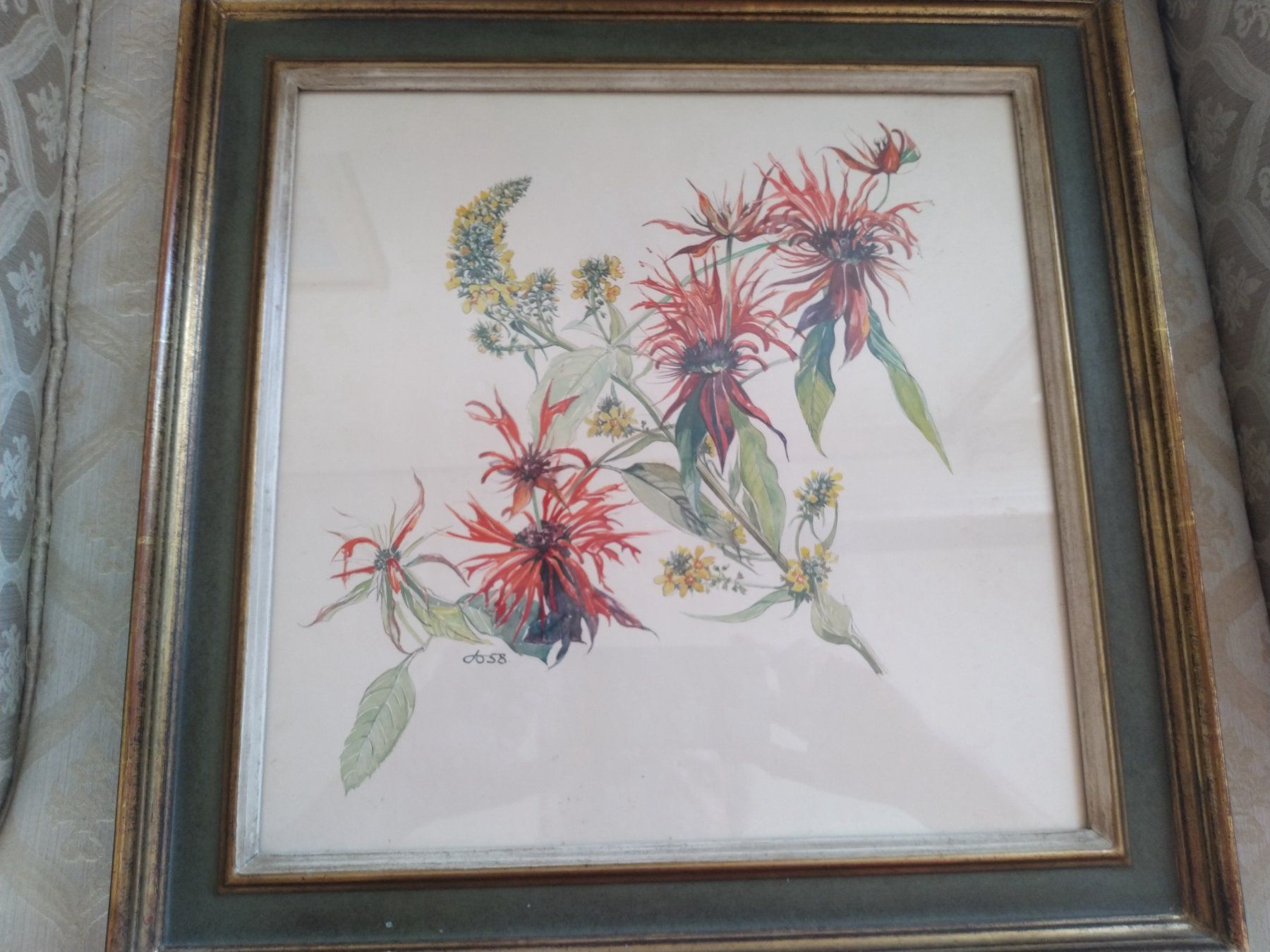 Dipinti: Aquarell Flower Jo. 58 – Usato da Weggis venduto da cherry2000 3