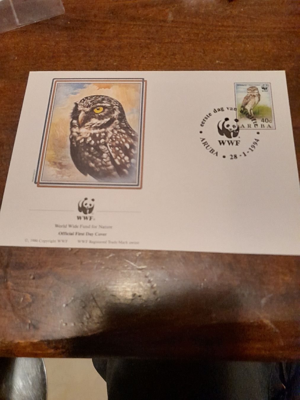 Tutti i francobolli: WWF Aruba - Hibou des terriers - Premier jour 1994 rare – Usato da Marly venduto da globetrotter1723
