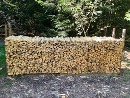 1 Ster Top-Brennholz Tanne 33cm, frisch von Hand gespalten!