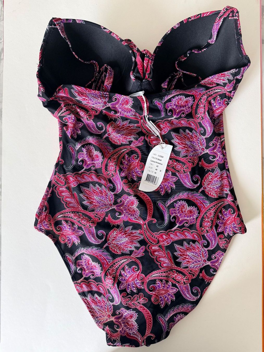 Badekleider & Bikinis: LINGADORE Beach, Badekleid, Grösse 40D, Schwarz mit Muster – Neu und originalverpackt aus Rudolfstetten von gst_g7xl 4