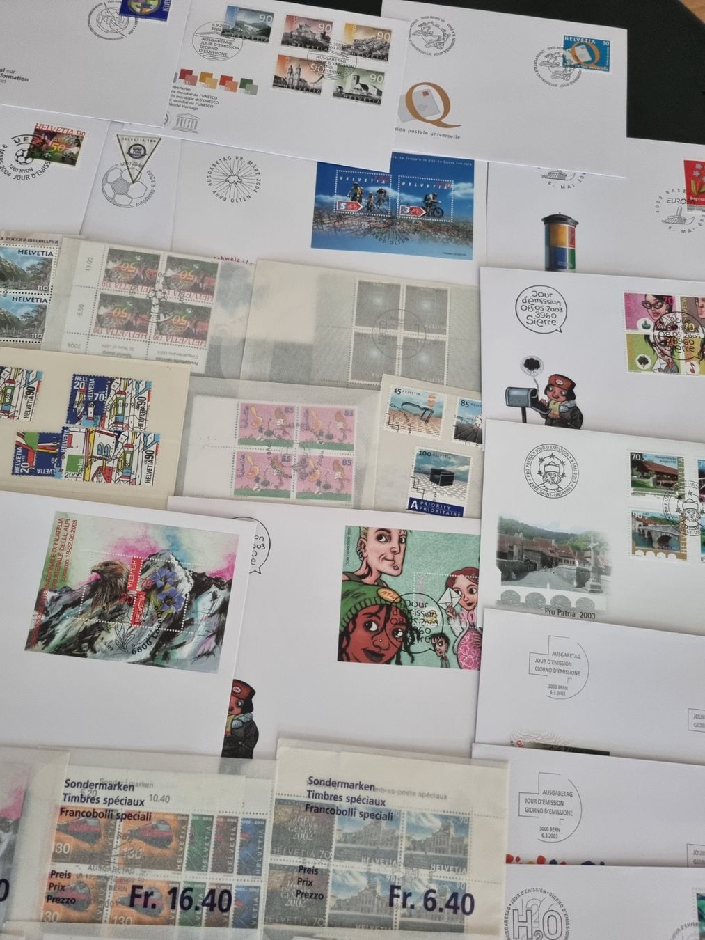 Tutti i francobolli: Posten mit Aboware Schweiz, in Tüten, FDC, Kleinbogen – Usato da Gümligen venduto da Geniusbuy 7