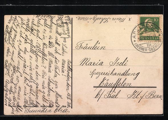 Cartes postales: AK Adelboden, Schulhaus, 1926 – D'occasion à Berlin par bartko-reher 1