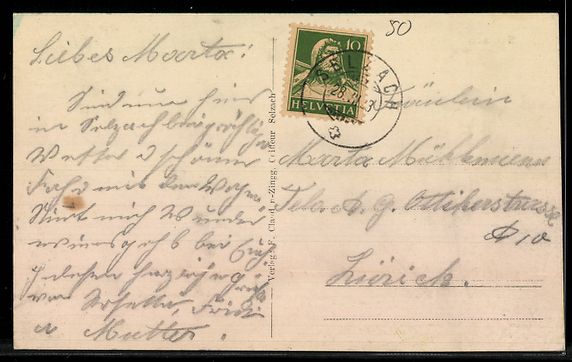 Cartes postales: AK Selzach, Ortsansicht mit Kirche – D'occasion à Berlin par bartko-reher 1