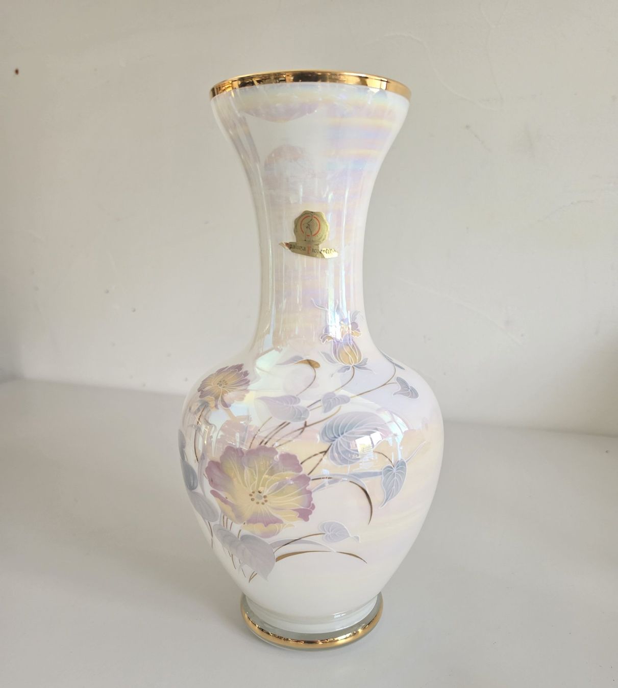 Vase & Récipients: Vintage Vase Opalglas irisierend - Opalina Fiorentina – D'occasion à Birr par DisDas 4