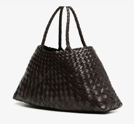 Dragon Diffusion Santa Croce woven leather shoulder bag