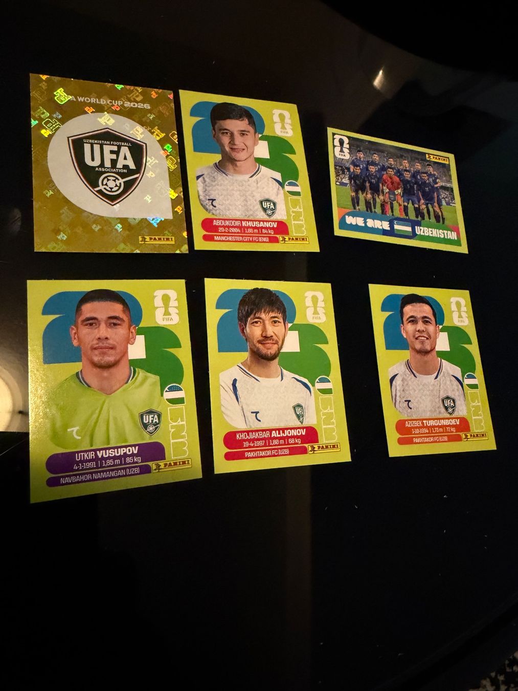 Panini Sammelbilder & Trading cards: Panini World Cup 26 UZB 6 Stk – Gebraucht aus Wettingen von NickInc