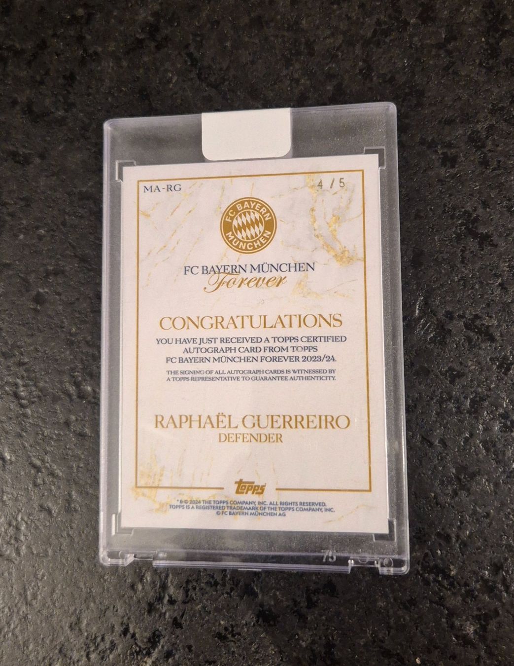 Topps Carte collezionabili: Raphael Guerreiro /5 Autogramm - Bayern München - Topps – Nuovo (secondo la descrizione) da Burg AG venduto da Danoe 1