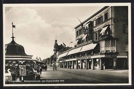 Königswinter, AK-Kiosk und Hotel Europ