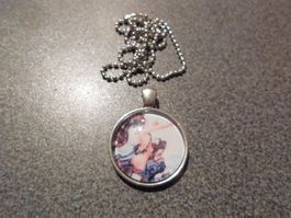 Kette mit Anhänger, 2 Meerjungfrauen