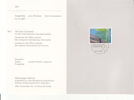 Faltblätter PTT SBK 284 mit ET