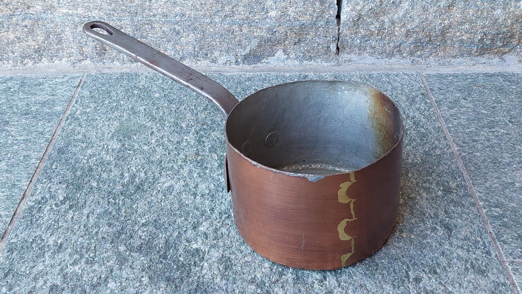 Padelle: Kupferpfanne, Durchmesser 14 cm – Usato da Muri b. Bern venduto da Spassholz