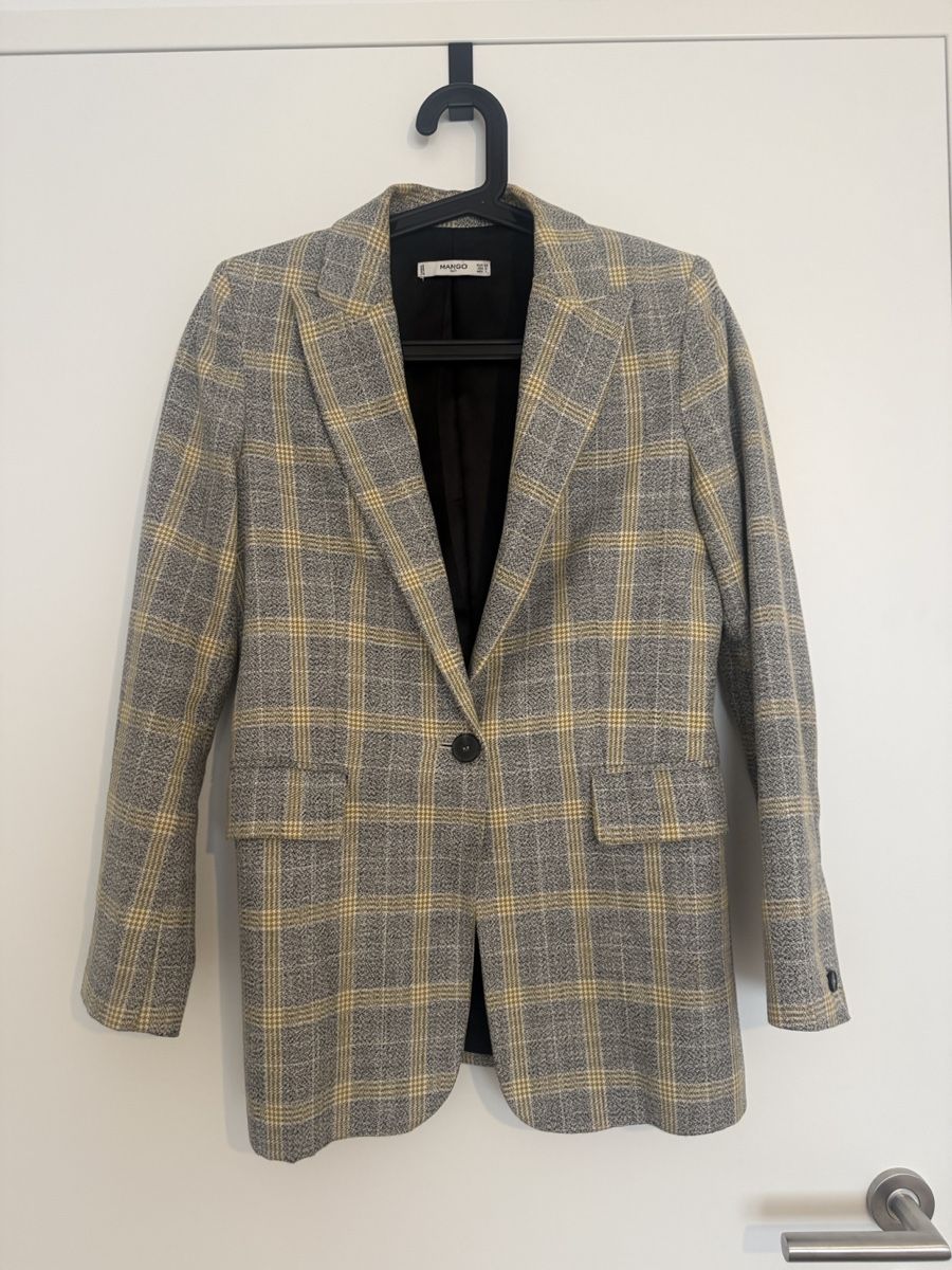 Mango Vestes: Mango Blazer kariert grau gelb – D'occasion à Muttenz par Bea_dbr