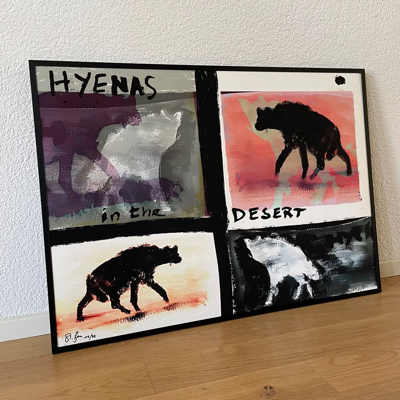 Poster & Bilder: Hyenas Hyänen Expressionismus Kunst Bild Stefan Bammert Bild – Neu (gemäss Beschreibung) aus St. Niklausen LU von Stefan_Bammert_Art