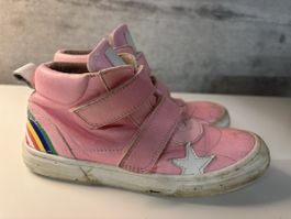 Bisgaard Schuhe Leder Rosa Regenbogen Gr. 33