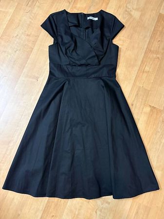 Neu: schwarzes Vintage-Kleid Gr. M