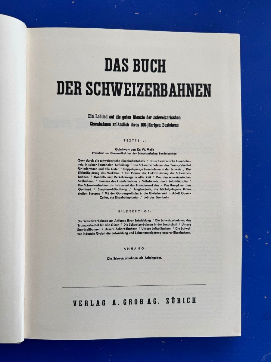 Libri: 100 Jahre Schweizer Eisenbahnen Buch d. Schweizerbahnen 1948 – Usato da Adliswil venduto da buch_und_kunst 2