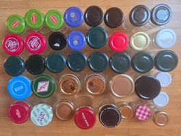 40 Konfigläser, Einmachgläser klein ca 25 - 200 ml Inhalt