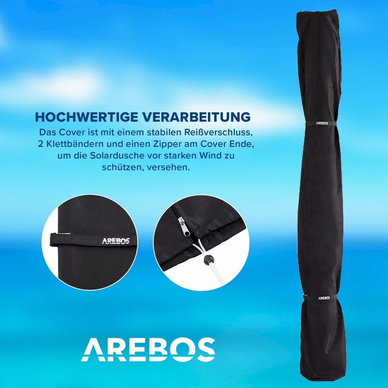 Docce: AREBOS 60 L Solardusche schwarz – Nuovo e nell'imballaggio originale da Bottighofen venduto da zaap 4