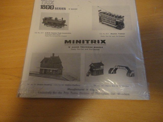 Trix Modelleisenbahnen: Minitrix Bastelbogen Spur N Originalverpackt – Neu und originalverpackt aus Wittenwil von trixmartin 8