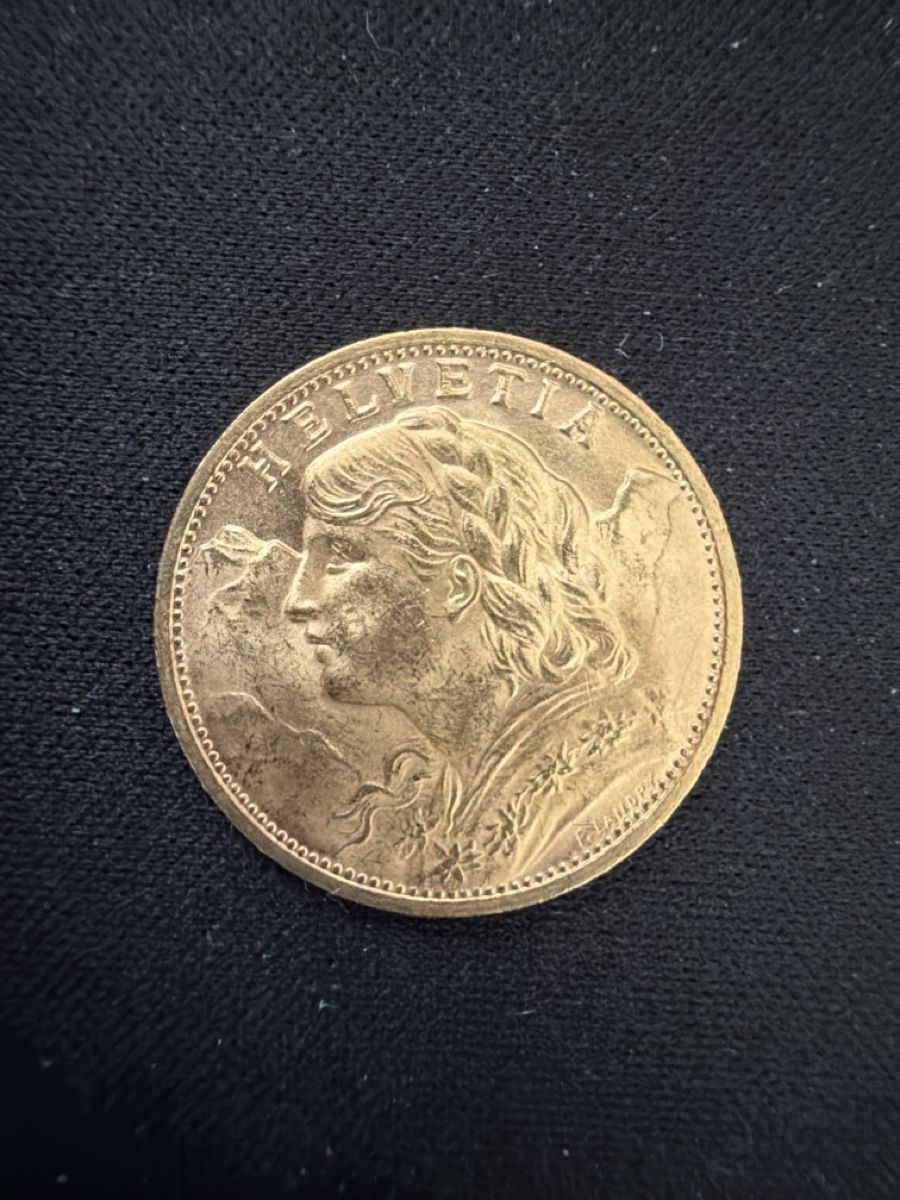Tutti le monete: Gold Vreneli, Fr. 20.- , 1935LB – Usato da Lommiswil venduto da tomboy02 1