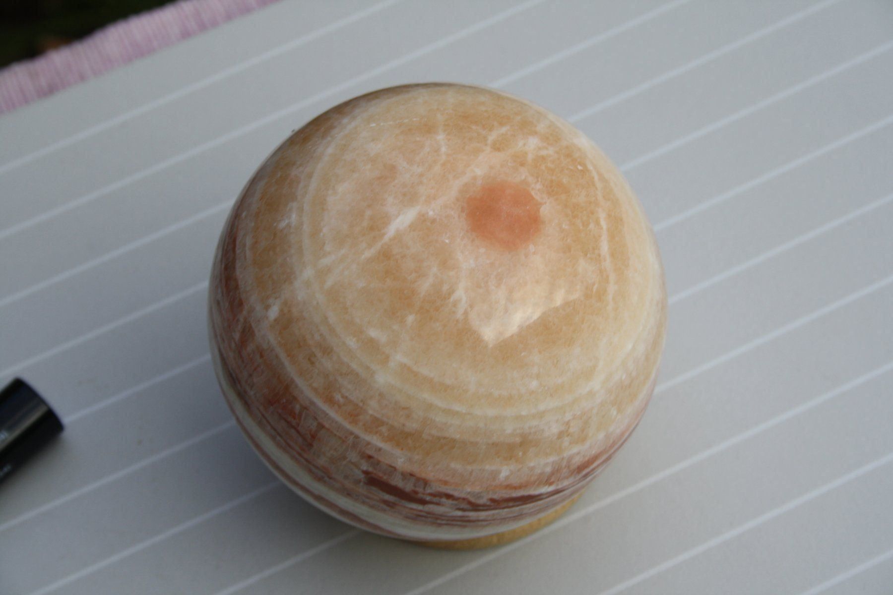 Minerali & Pietre curative: ARGONIT / CALCIT STEIN KUGEL – Usato da Wauwil venduto da Pneuedy 3