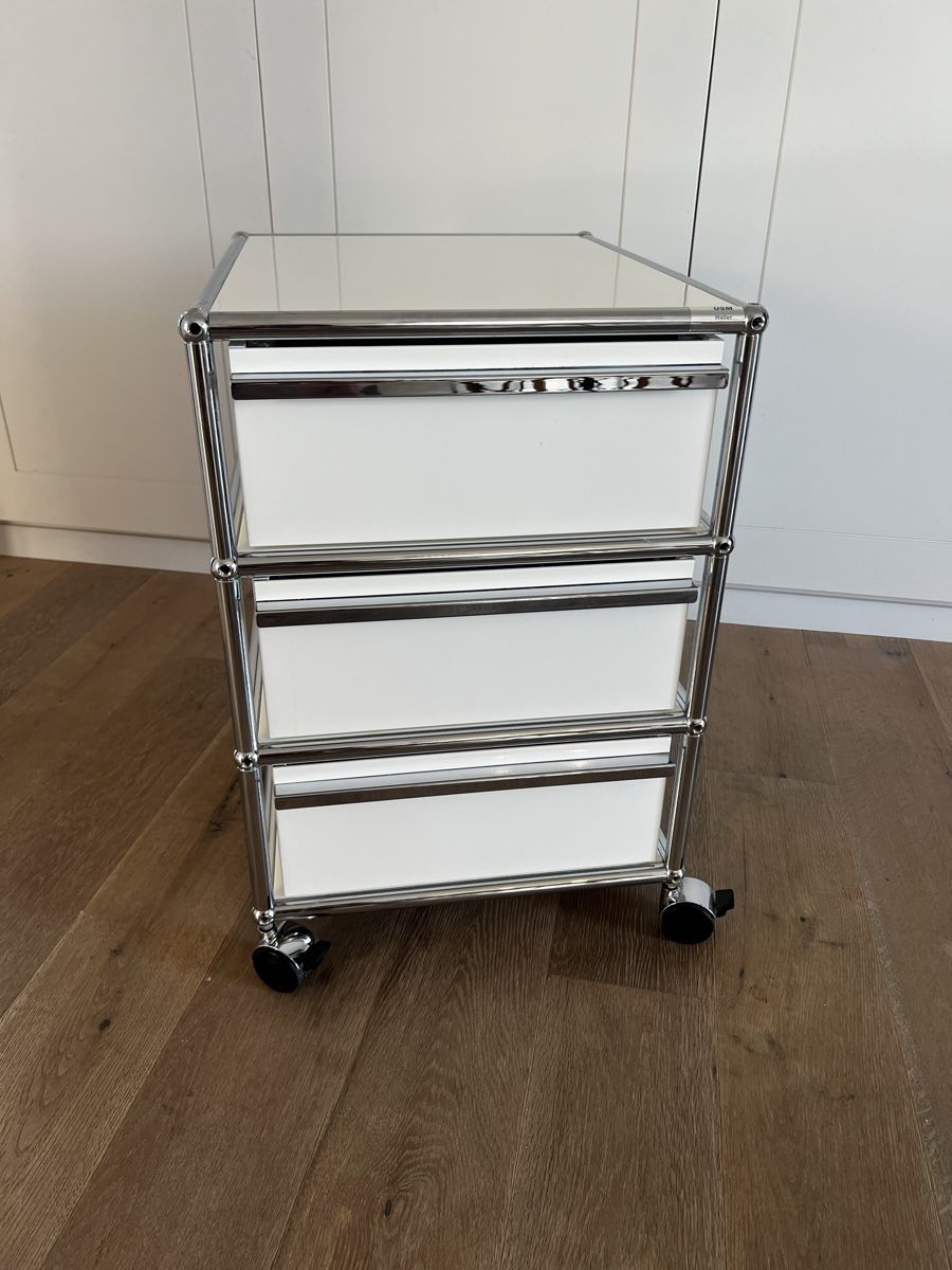 USM Banconi: Usm Haller Rollcontainer Chrom Weiss Schubladen  – Usato da Badzurzach venduto da Sternen88 5