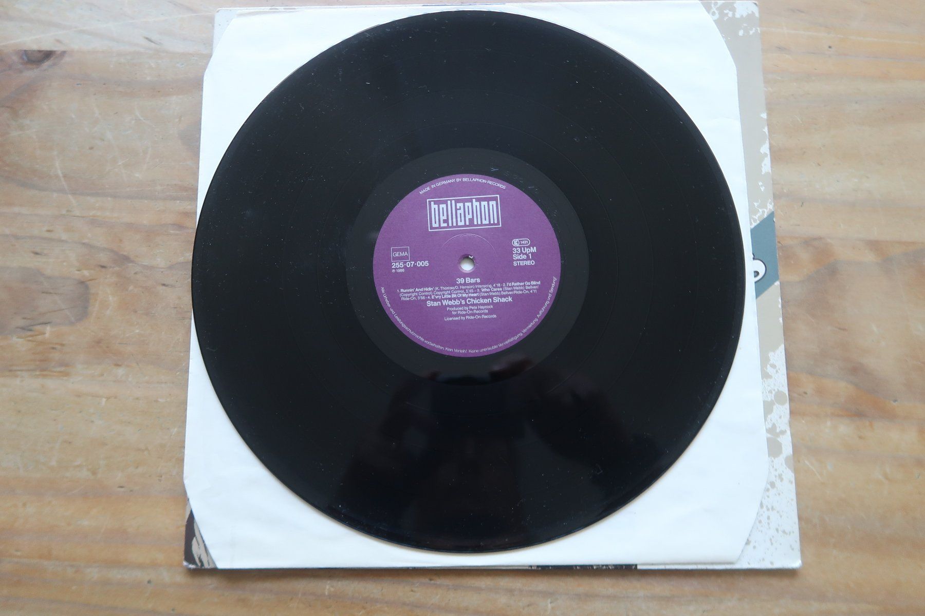 Dischi in vinile: STAN WEBB'S CHICKEN SHACK - 39 BARS - VINYL LP – Usato da Basel venduto da Patiscat 3