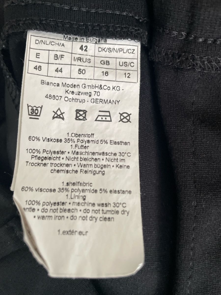Pantaloni: Schwarze Damen-Hose, Grösse 42, Bianca – Usato da Adligenswil venduto da Treegarden 2
