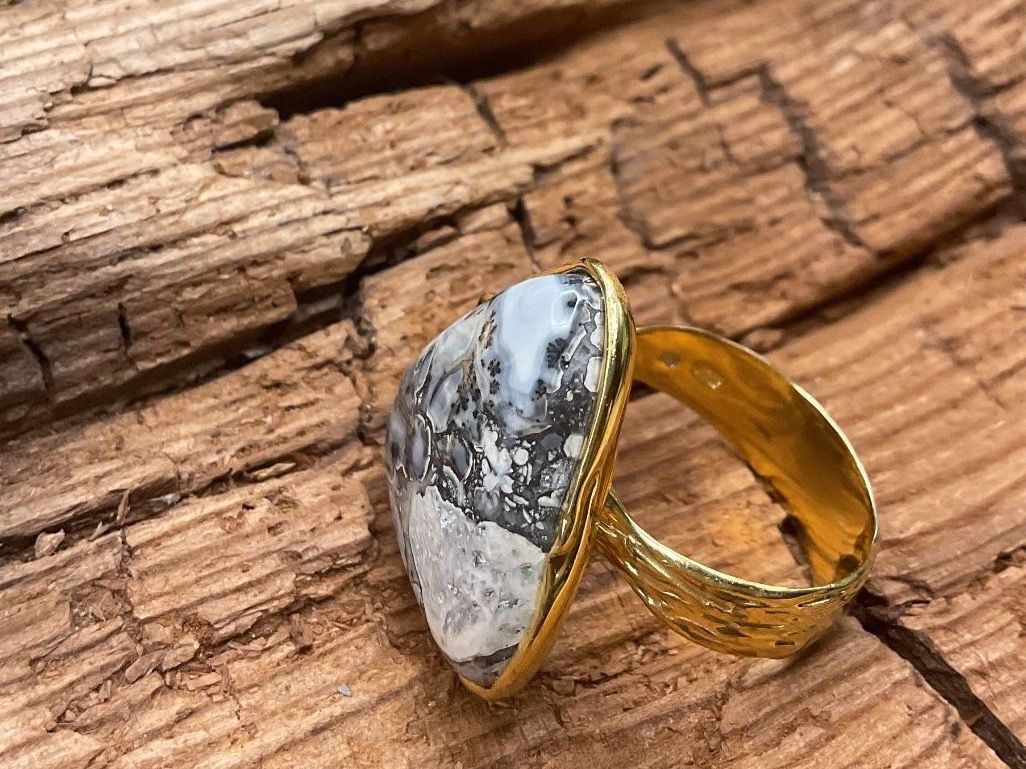 Anelli: Silberring mit grossem Jaspis, Gr.55.5 – Nuovo (secondo la descrizione) da Luzern venduto da S.Kern01 1