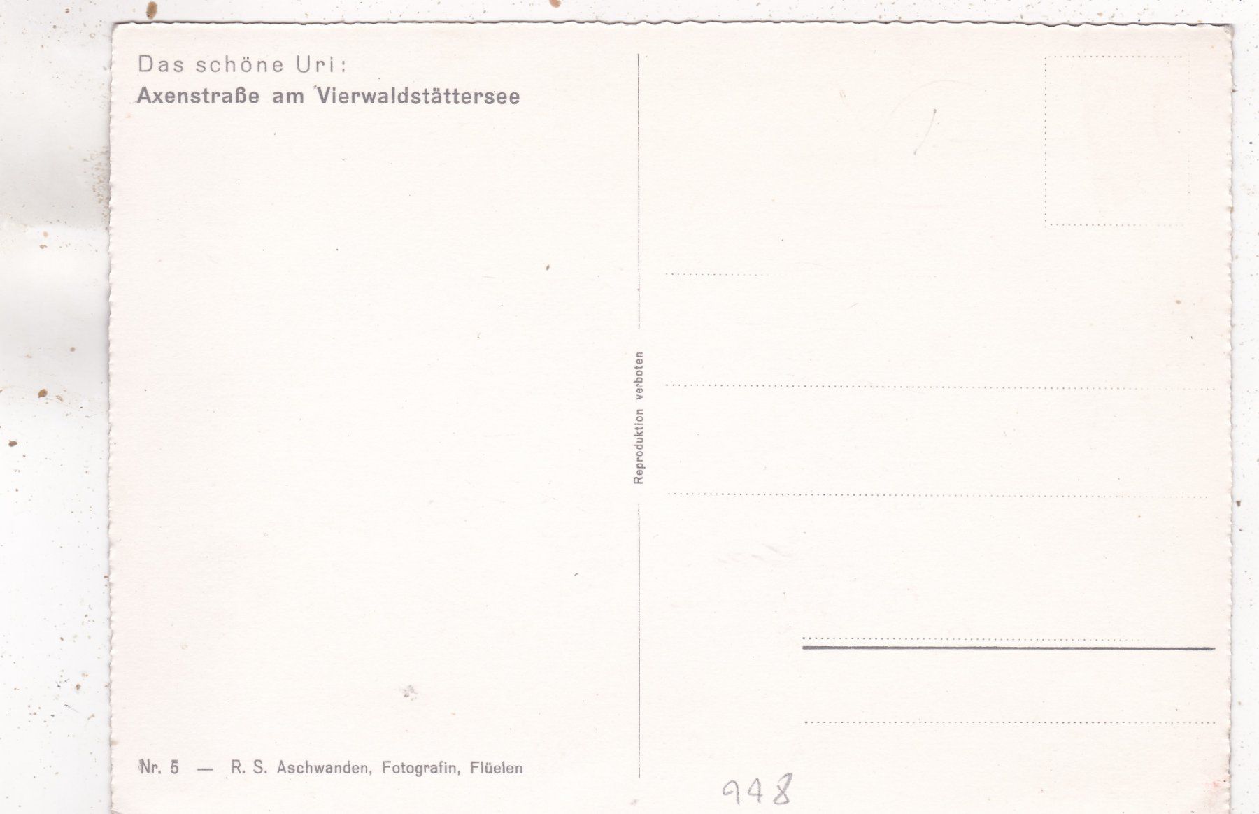 Cartes postales: Axenstrasse am Vierwaldstättersee – D'occasion à Herisau par Lisegrat2008 1