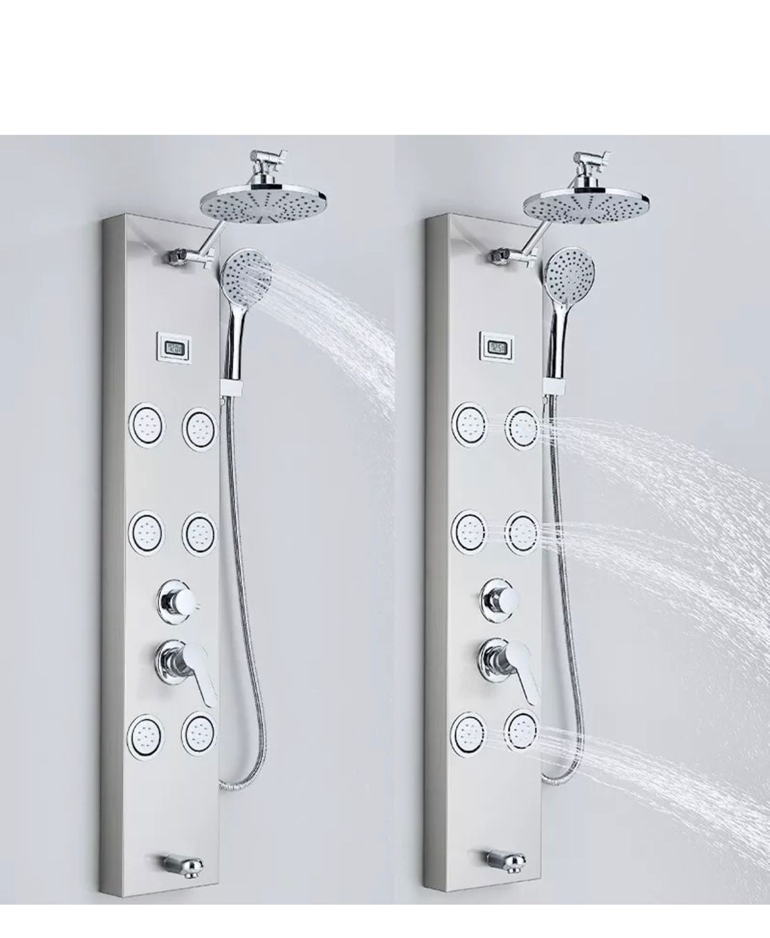 Docce: + Edelstahl Duschpaneel Duschset Regendusche Duschsäule – Nuovo e nell'imballaggio originale da Amriswil venduto da JaJa-Express 1